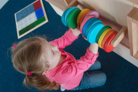 Тактильное оборудование и панели + Тактильно-развивающая панель “Цветные круги”