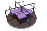 Детские качели + Карусель четырехместная  ИО 06130