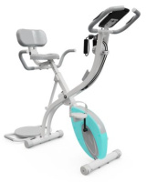 Велотренажеры + Велотренажер X-Bike DFC DavCreator Max PRO, бело-голубой