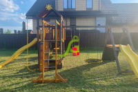 Детские уличные комплексы + Детская площадка IgraGrad Панда Фани Мостик 2