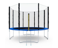 Батуты + Батут с сеткой DFC PELPO 12ft с лестницей, BLUE