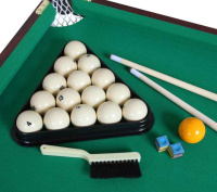 Бильярдные столы + Бильярдный стол Fortuna Русская пирамида 3фт 4 в 1 с комплектом аксессуаров