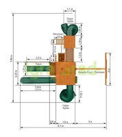 Детские уличные комплексы + Детская площадка IgraGrad Великан 4 (Макси)