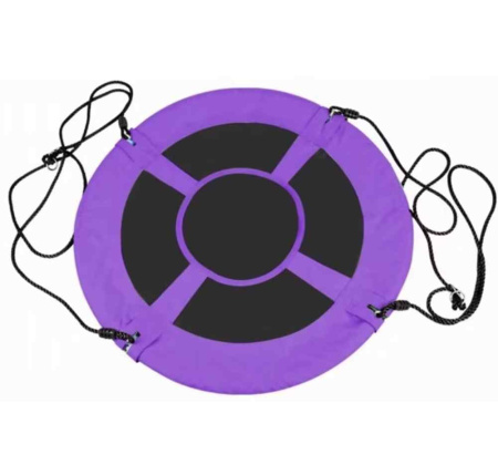 Качели для детских площадок + Качели-гнездо подвесные UNIX Line Purple 100