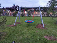 Детские качели + Качели на металлических стойках Гнездо ИО 01052