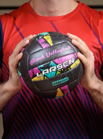 Волейбольные мячи + Мяч волейбольный пляжный Larsen Beach Volleyball Black/Pink (Soft Touch)