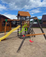 Детские уличные комплексы + Детская площадка IgraGrad Панда Фани Gride с рукоходом