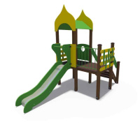 Детские уличные комплексы + Игровой комплекс серии Поляна Н-900 ДИО 08030