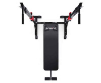 Скамьи + Прямая скамья со стойками под штангу DFC AKYEN