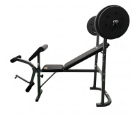 Скамьи + Скамья под штангу с опциями DFC GOZONE GZE-2201 со штангой и дисками в комплекте