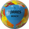 Мяч футбольный "TORRES Beach" арт. FB32015, р.5, для пляж. футбола, 10 пан, TPU, маш. сшив,сине-оранжевый