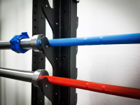 Стойки для гантелей, грифов и дисков + Кронштейны для 8-ми грифов с пластиком, пара