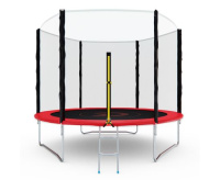 Батуты + Батут с сеткой DFC PELPO 10ft с лестницей, RED