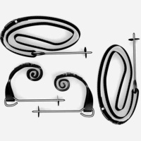 Аксессуары для батутов + Колья для крепления батута к земле UNIX Line (4 шт.)