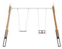 Детские качели + ИО 01-133.005.147 (Лесная сказка) Качели Д2