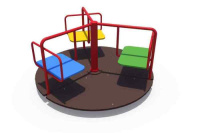 Детские качели + Карусель Цветок ИО 06053