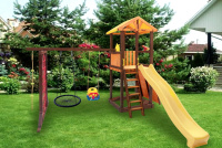 Детские уличные комплексы + ИК Perfetto sport «Pitigliano-11» + качели "Паутина"