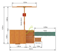 Детские уличные комплексы + Детская площадка IgraGrad Домик 1