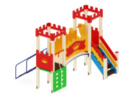 Детские уличные комплексы + Детский игровой комплекс «Королевство» H=750 ДИК 02-1506