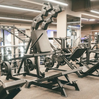 Тренажеры силовые нагружаемые дисками + BRONZE GYM BGR-802 Супер Гакк