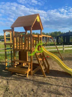 Детские уличные комплексы + Детская площадка IgraGrad Крафт Pro 3 (скат 2,2)