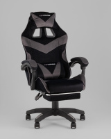 Игровые кресла + Кресло спортивное TopChairs MG-7019 велюр черно-серый