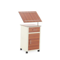 Тумбы медицинские + Тумба прикроватная с поворотной столешницей из HPL пластика ПТ-001