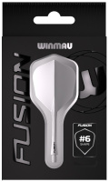 Аксессуары для игры в дартс + Литые оперения с хвостовиками Winmau Fusion Medium Clear SHAPE #6 (прозрачные)