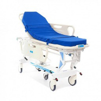 Тележки для перевозки пациентов + Тележка-каталка для перевозки больных с регулировкой высоты ГИДРОПРИВОДОМ MET G-SILENCE