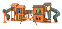 Детские уличные комплексы + Детская площадка IgraGrad Домик 7 мод.1