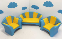 Мягкие модули + Комплект мягкой мебели Лепесток