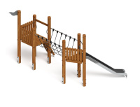 Песочницы + Игровой комплекс (лиственница темный) ДИК 2.24.05-Л.02.И1.01