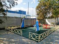 Детские качели + Качели деревянные Космонавт ИО 01164