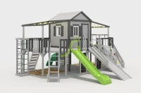 Уличные игровые комплексы для детей + Детская площадка IgraGrad Домик D1 мод.2