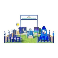 Детские уличные комплексы + Космическая площадка Умничка УКП-001