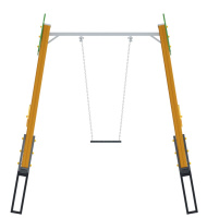 Детские качели + ИО 01-132.005 (Лесная сказка) Качели Д1