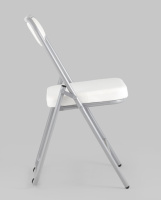 Складные стулья + Складной стул Джонни экокожа белый каркас металлик