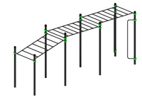 Уличные турники и брусья (Воркаут) + Воркаут ЛОВ 108 ВТ 102.11-01