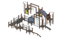 Детские уличные комплексы + Спортивная серия (Граффити) СК 2.01.23-01