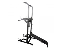 Турник-брусья + Турник-брусья со скамьей DFC Power Tower G005