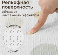 Мягкие модули + Игровой коврик складной UNIX Kids Circles / Круги 180x200 см серый