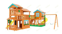 Детские уличные комплексы + Детская площадка IgraGrad Домик 6 Совёнок