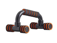 Ролики, упоры для отжиманий + Упоры для отжиманий Start Up ЕСЕ 04, черный/оранжевый