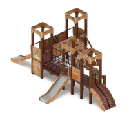 Детские уличные комплексы + Королевство (Картонное) - ДИК 1.15.04-12