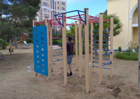 Детские уличные комплексы + Спортивный комплекс Скалолаз 2 ДСК 04351