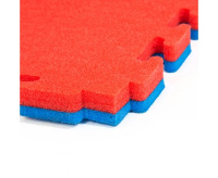 Напольные покрытия для зала + Будо-мат, 100 x 100 см, 40 мм, цвет сине-красный