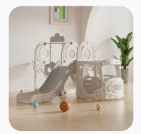 Детские горки + Игровой комплекс с горкой и качелями UNIX Kids Bus (171 cm) 