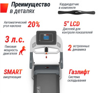 Беговые дорожки + Беговая дорожка UNIX Fit MX-580A White