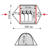  Палатки универсальные + Tramp палатка Ranger 3 V2 зелёный 
