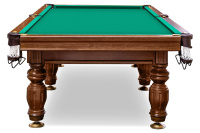 Бильярдные столы + Стол / пирамида "Печора" (9 футов, 6 ног, 25мм камень) борта ясень